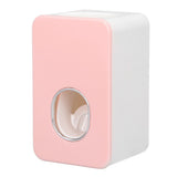 Automatic Toothpaste Dispenser Wall Mounted Easy Installation Toothpaste Squeezer Dispenser for Bathroom Home Pink