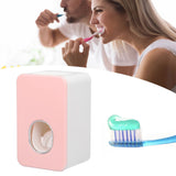 Automatic Toothpaste Dispenser Wall Mounted Easy Installation Toothpaste Squeezer Dispenser for Bathroom Home Pink - Extra Image