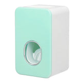Automatic Toothpaste Dispenser Wall Mounted Easy Installation Toothpaste Squeezer Dispenser for Bathroom Home Green - Front View