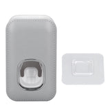 Toothpaste Dispenser Full Automatic Wall Mounted Hands Free Easy Operation Toothpaste Squeezer for Bathroom Hotel Gray