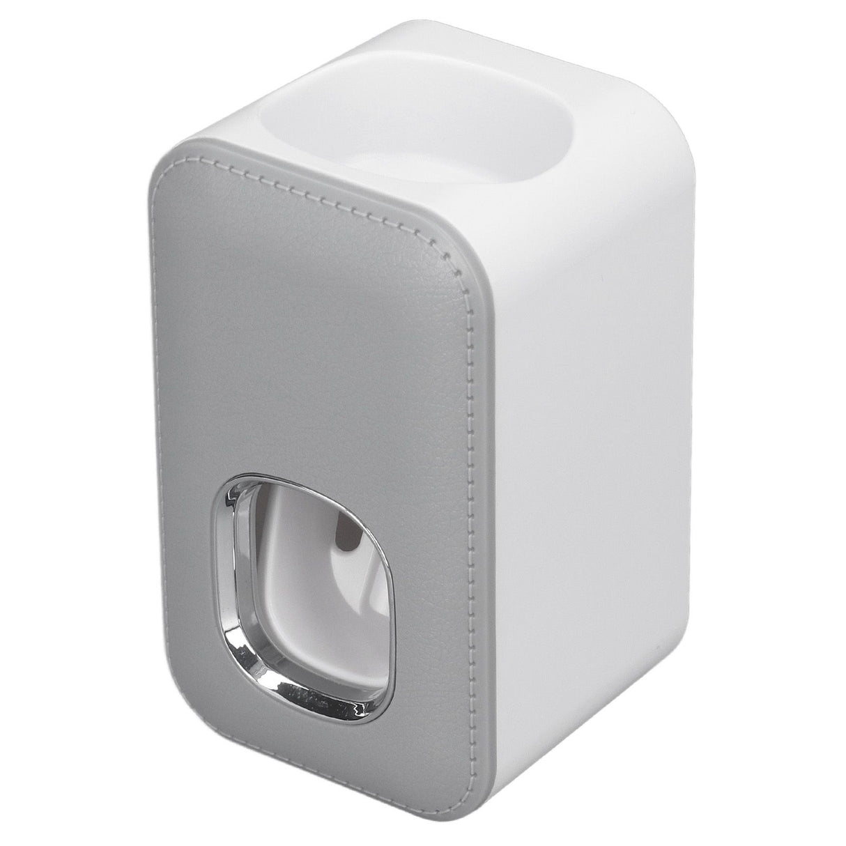 Toothpaste Dispenser Full Automatic Wall Mounted Hands Free Easy Operation Toothpaste Squeezer for Bathroom Hotel Gray