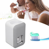 Toothpaste Dispenser Full Automatic Wall Mounted Hands Free Easy Operation Toothpaste Squeezer for Bathroom Hotel Gray - Extra Image