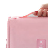 Cosmetic Bag Small Portable Makeup Bag Zippered High Capacity Toiletry Bag Travel Washing Bag Makeup Pouch Fashion Korean Style Storage Bag Pink
