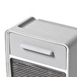 Toilet Paper Roll Box Waterproof Wall Mount Toilet Tissue Holder No Punch Bathroom Tissue Roll Box Double Layer Grey - Front View