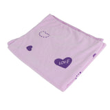 Women Bath Towel Superfine Fiber Wearable Breathable Female Towel Wrap with Straps Edge Cover Bathroom Accessories Light Purple 80x135cm/31.50x53.15in - Front View