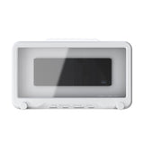 Waterproof Cell Phone Case Shower Phone Holder Wall Hanging Free Punch 360 Degree Rotation Touch Screen For Bathroom Kitchen White