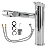 Universal Basin Faucet with Hose Metal Single Hole Sink Tap for Kitchen Bathroom G1/2 Thread