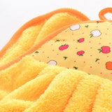 Towel Cleaning Cloth Microfibre Hanging Dish Hand Wiping for Kitchen Bathroom Toilet Yellow - Front View