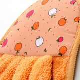 Towel Cleaning Cloth Microfibre Hanging Dish Hand Wiping for Kitchen Bathroom Toilet Orange - Side View