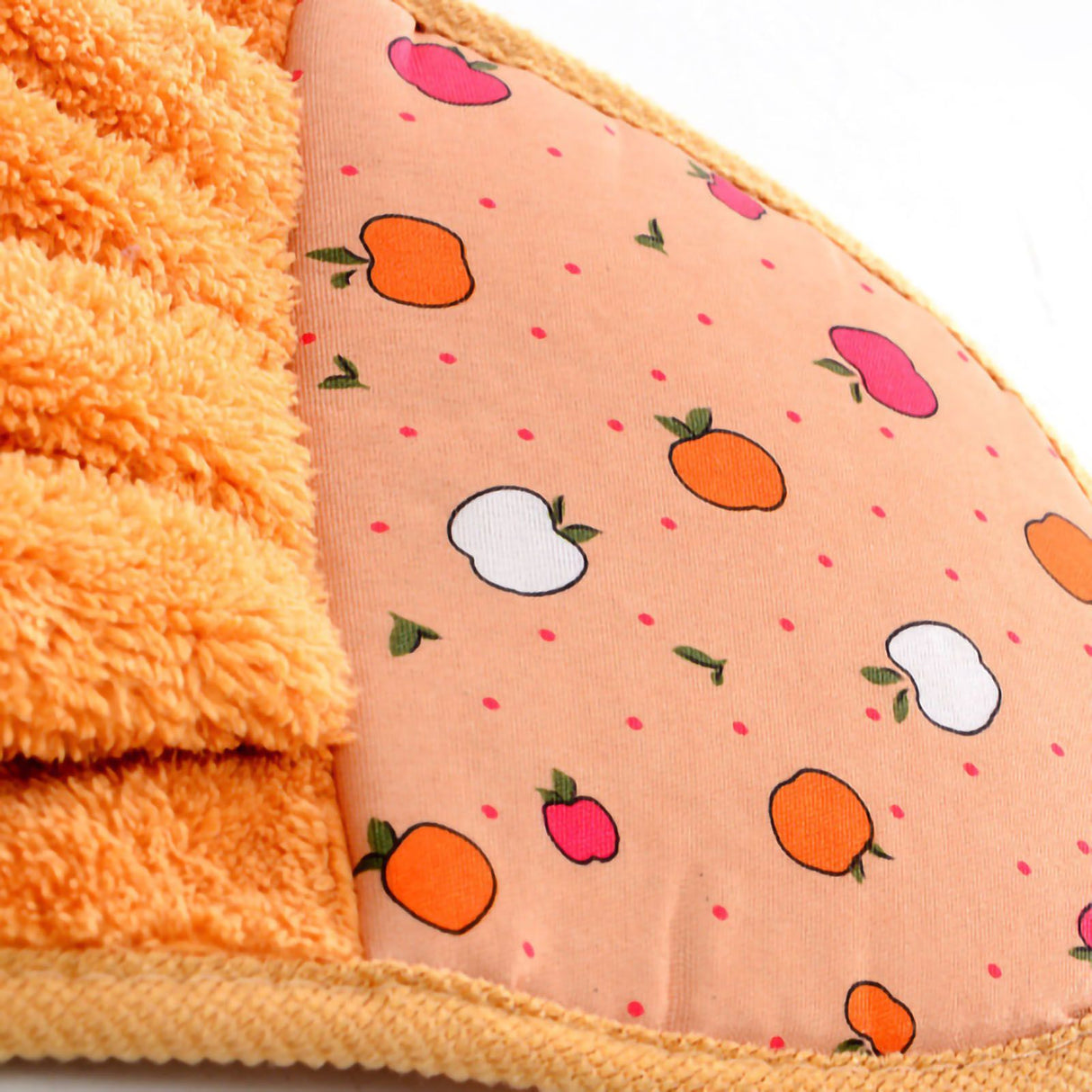 Towel Cleaning Cloth Microfibre Hanging Dish Hand Wiping for Kitchen Bathroom Toilet Orange