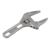 Bathroom Wrench Aluminum Adjustable Large Opening Wrench for Bathroom Basin Drain Repair Tools 6‑68mm Clamping Range - Front View