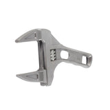 Bathroom Wrench Aluminum Adjustable Large Opening Wrench for Bathroom Basin Drain Repair Tools 6‑68mm Clamping Range - Close-Up Angle