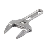 Bathroom Wrench Aluminum Adjustable Large Opening Wrench for Bathroom Basin Drain Repair Tools 6‑68mm Clamping Range - Low Angle