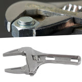 Bathroom Wrench Aluminum Adjustable Large Opening Wrench for Bathroom Basin Drain Repair Tools 6‑68mm Clamping Range - Extra Image