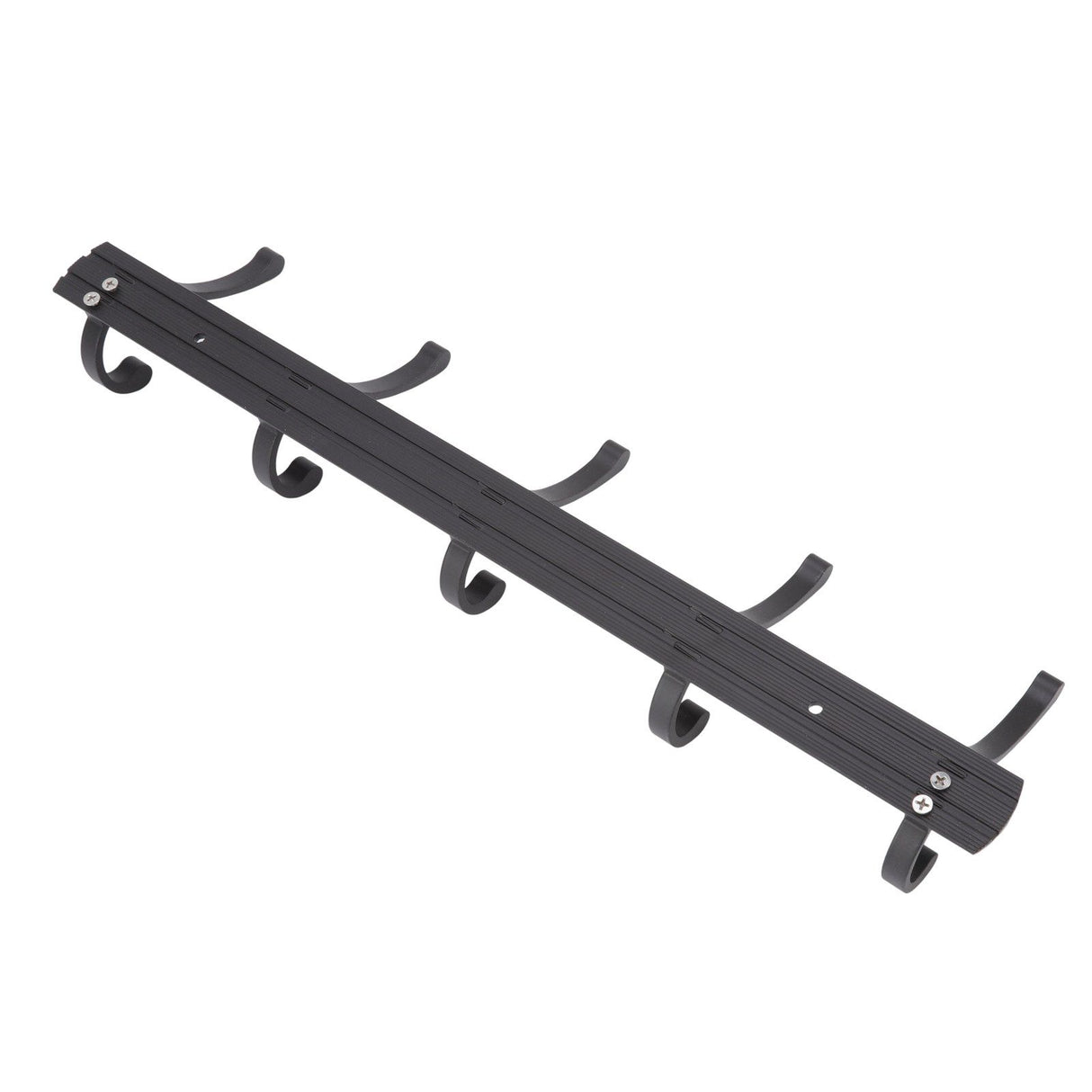 Door Hanging Hooks Modern Minimalist Black 5 Hooks Wall Mounted Thickened Aluminum Bathroom Door Row Hooks Coat Hooks