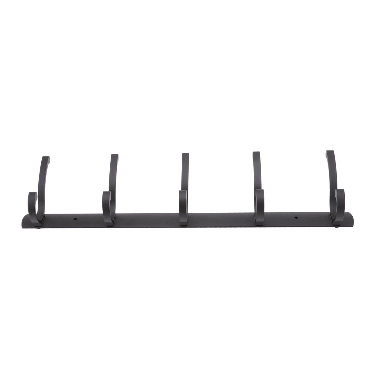 Door Hanging Hooks Modern Minimalist Black 5 Hooks Wall Mounted Thickened Aluminum Bathroom Door Row Hooks Coat Hooks