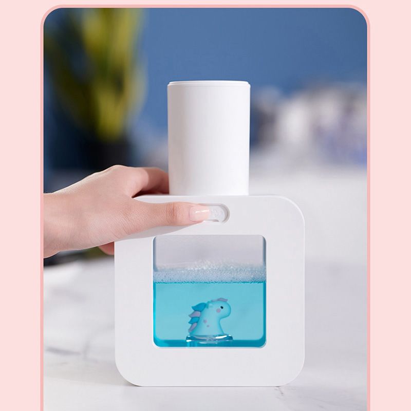 Touchless Automatic Sensor Soap Dispenser Cartoon Pet Waterproof Smart Foam Soap Dispenser White