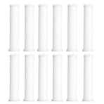 12pcs Shower Head Filter Element PP Cotton White Bath Accessories for Detachable Hydro Shower Head Set