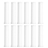 12pcs Shower Head Filter Element PP Cotton White Bath Accessories for Detachable Hydro Shower Head Set