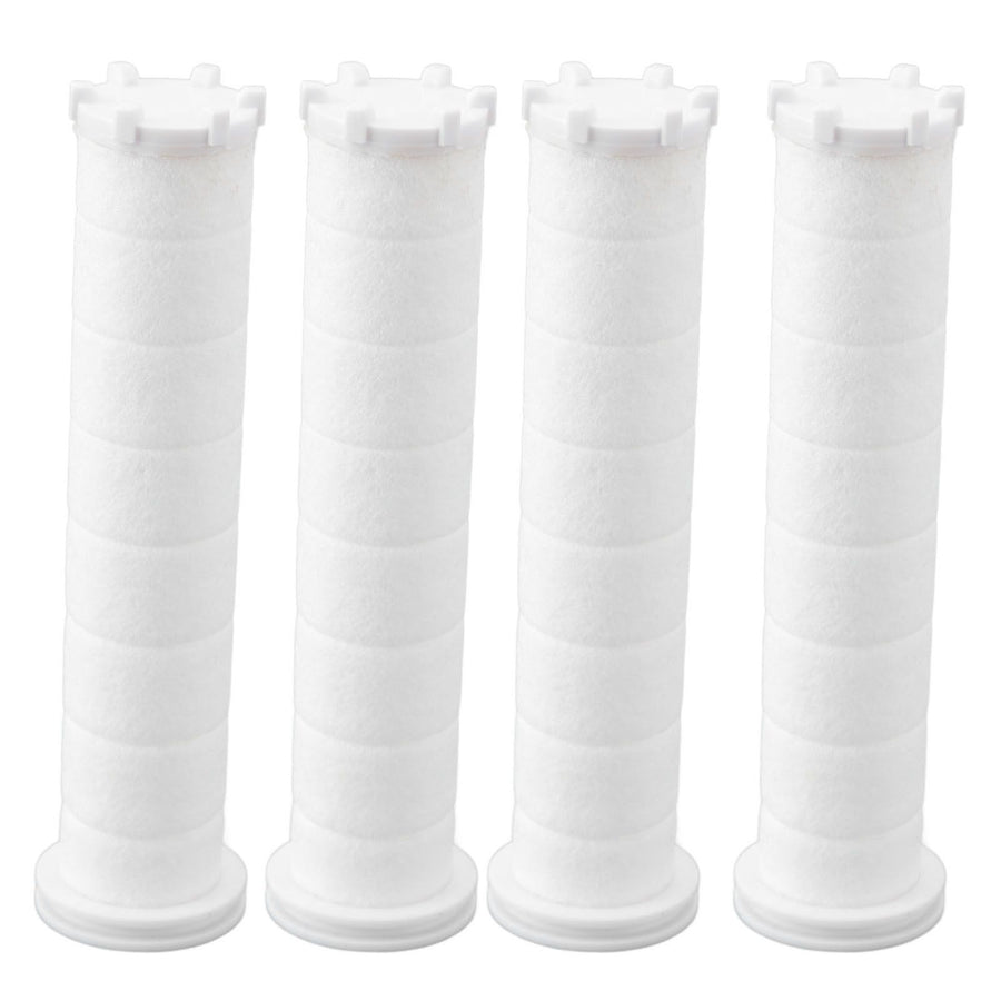 12pcs Shower Head Filter Element PP Cotton White Bath Accessories for Detachable Hydro Shower Head Set