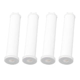 12pcs Shower Head Filter Element PP Cotton White Bath Accessories for Detachable Hydro Shower Head Set - 45-Degree Angle