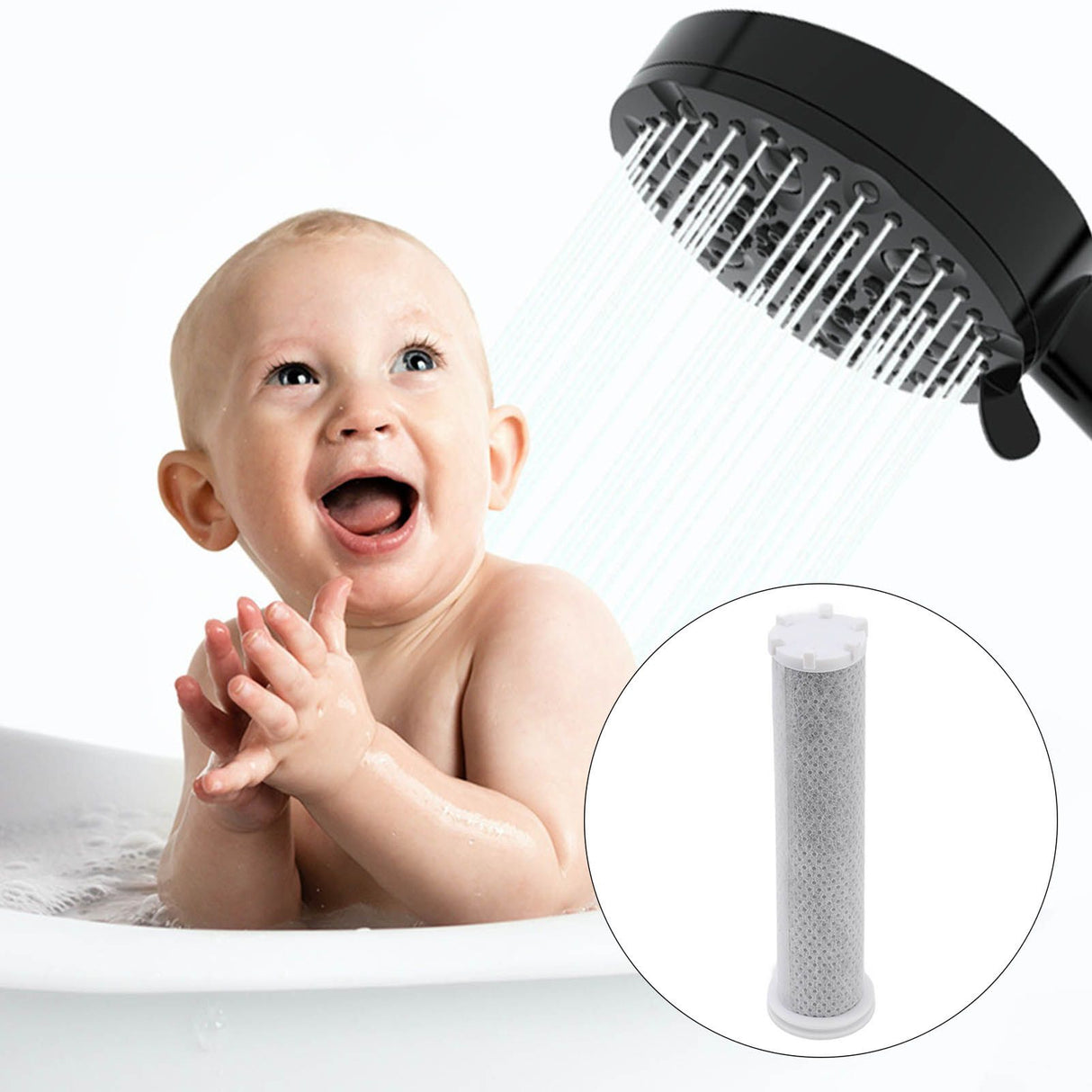 Shower Filter Cartridge Easy To Install Safe Impurities Reducing Shower Filter Accessories for Home