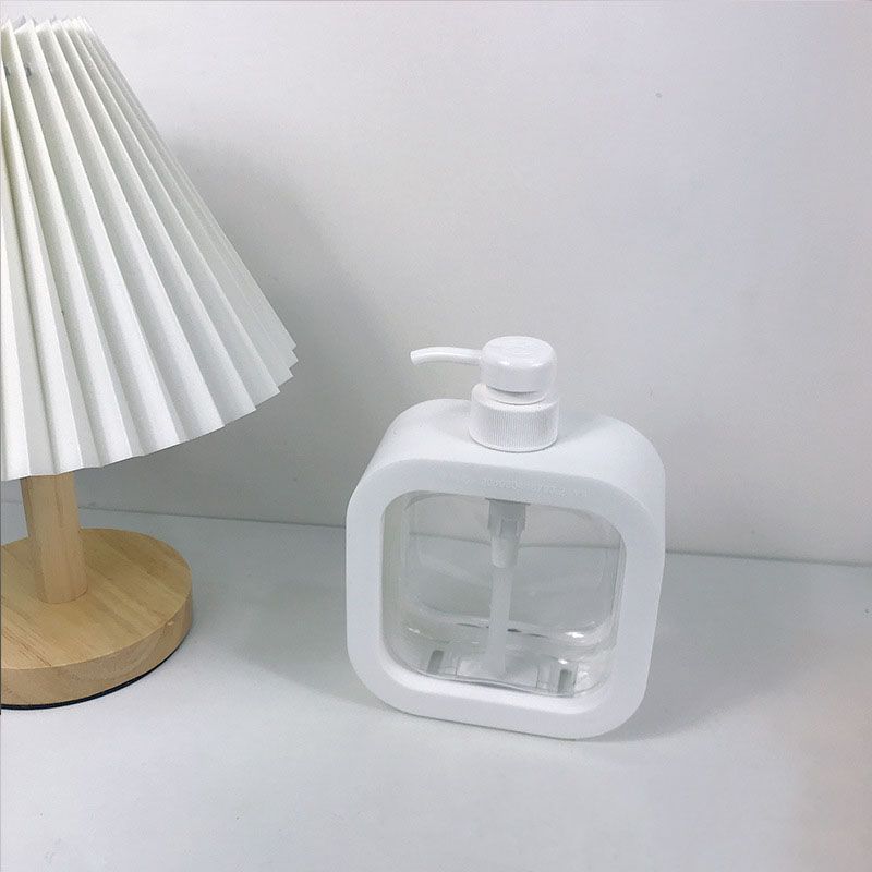 Empty Lotion Pump Bottle Odorless Transparent PET 500ml Recyclable Refillable Lotion Dispenser for Travel Straight