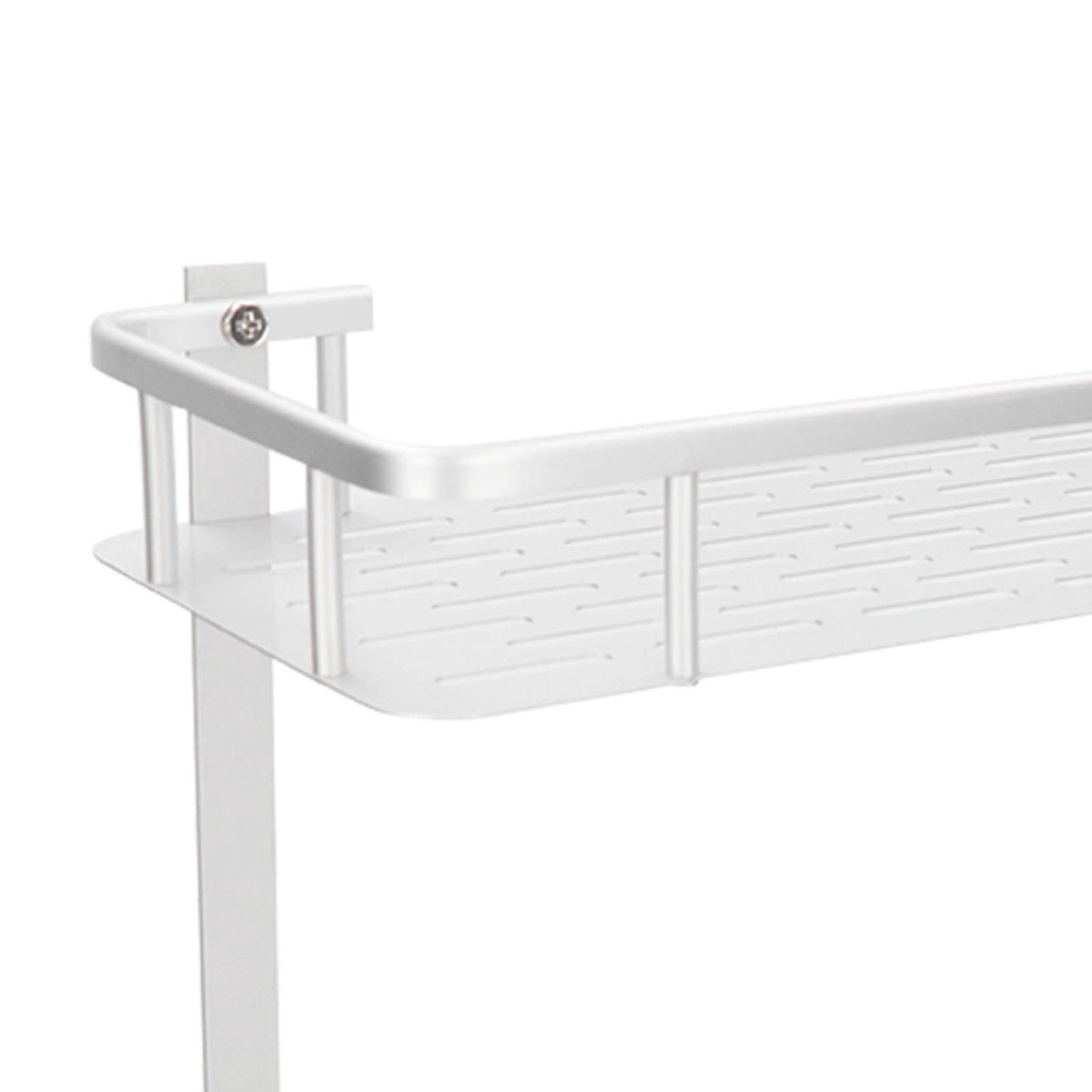 Wall Mounted Shelves Aluminum Alloy Matte Two Layers Floating Storage Shelves for Bathroom Kitchen Living Room