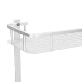 Wall Mounted Shelves Aluminum Alloy Matte Two Layers Floating Storage Shelves for Bathroom Kitchen Living Room