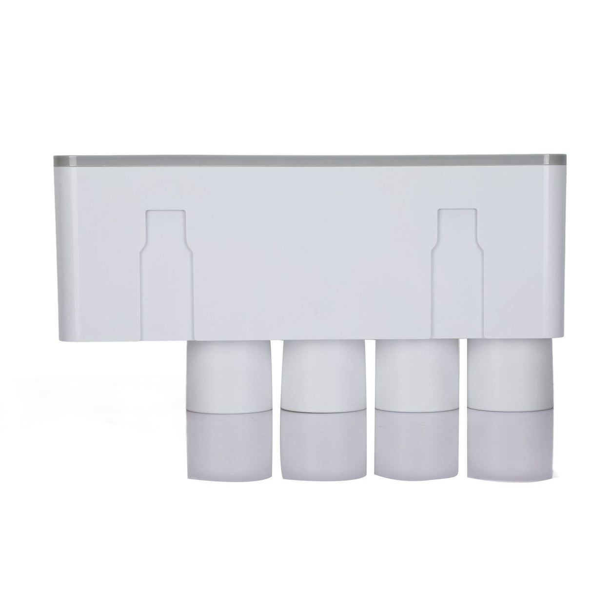 Hanging Magnetic Toothbrush Holder Set with Toothpaste Dispenser Squeezer Toiletry Drawer Holder for Bathroom