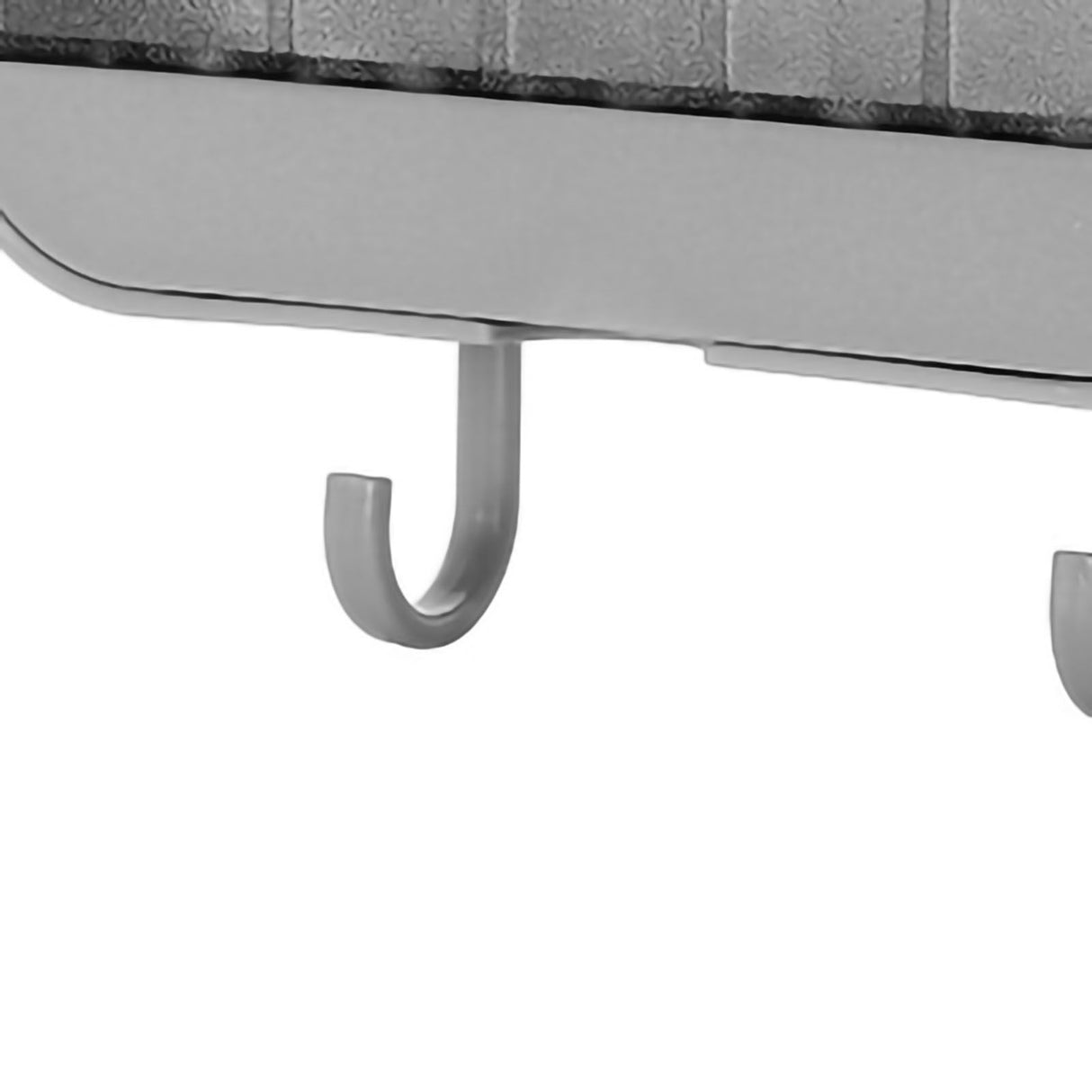 Soap Holder Punch Free Wall Mounted Durable PP Double Layer Double Hook Design Soap Storage Box for Bathroom Grey