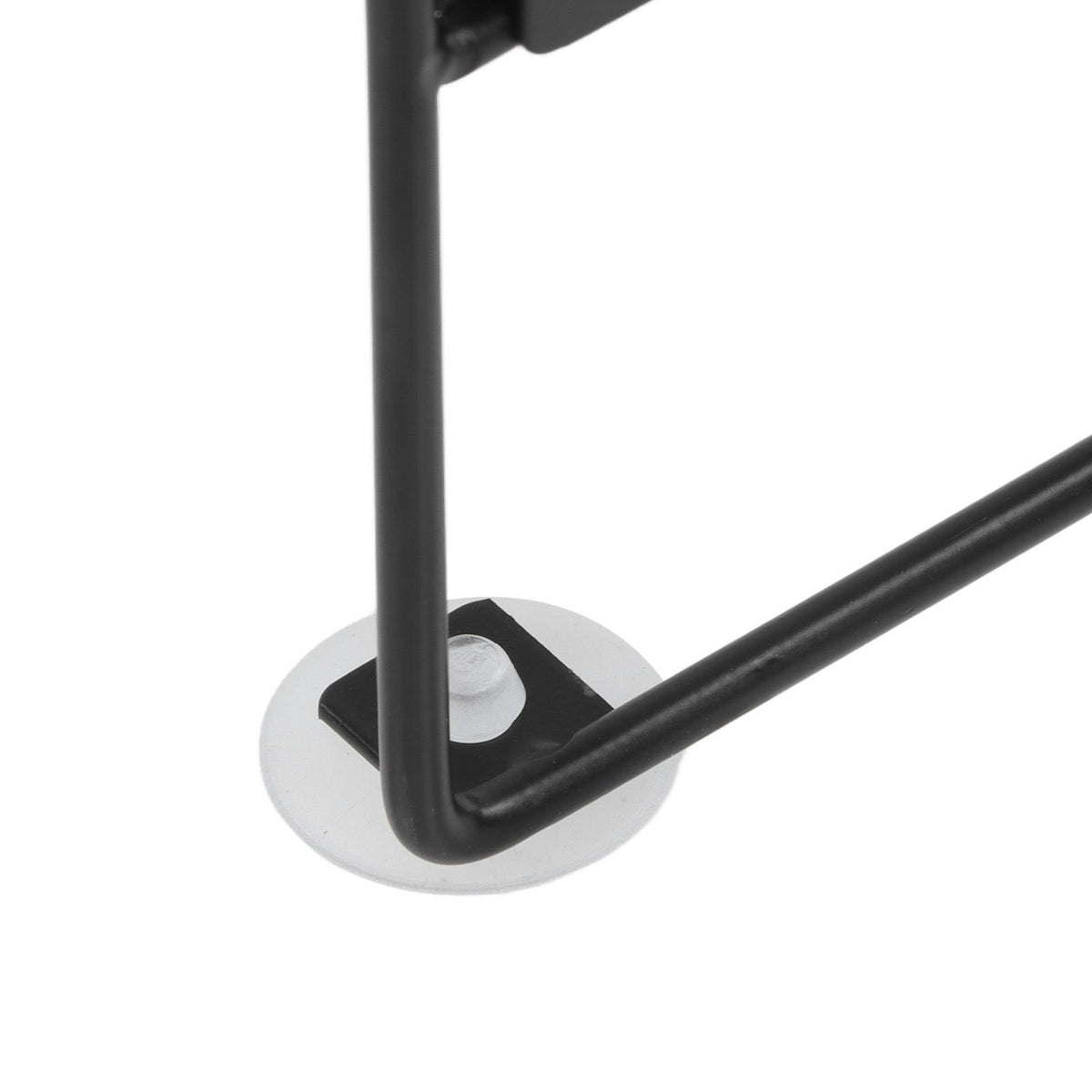 Toilet Storage Shelves Iron Wall Mounted 2 Layers Foldable Grid Home Decoration with Hooks for Bathroom Black