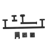Stainless Steel Towel Bar Matte Black Rust Proof Waterproof Bathroom Towel Bar Rack for Kitchen Laundry