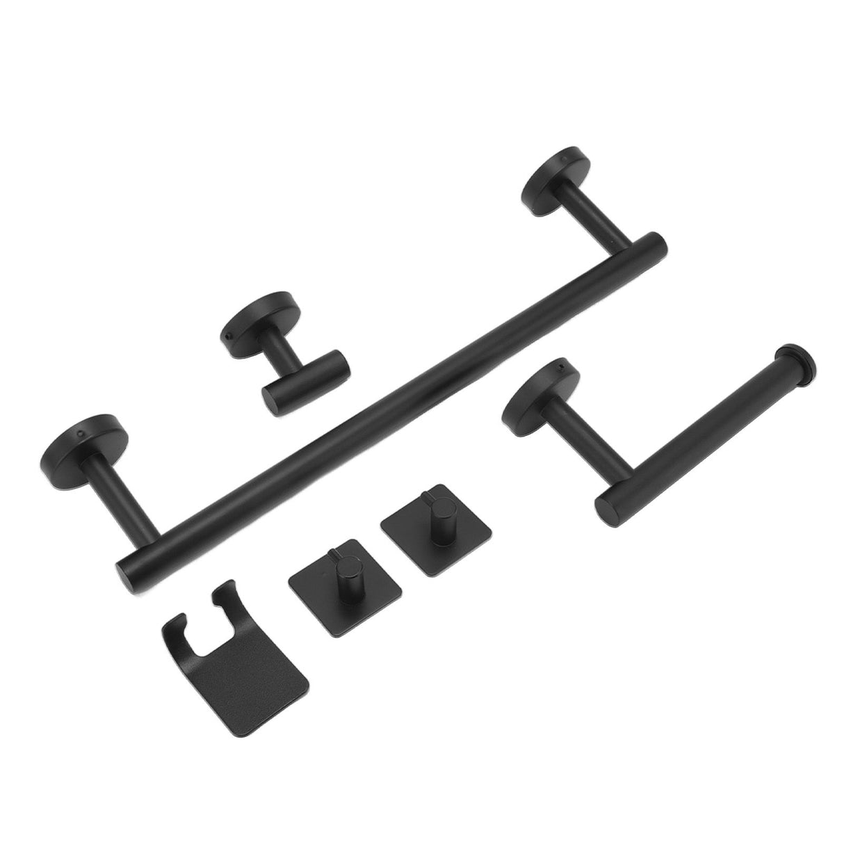 Stainless Steel Towel Bar Matte Black Rust Proof Waterproof Bathroom Towel Bar Rack for Kitchen Laundry