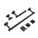 Stainless Steel Towel Bar Matte Black Rust Proof Waterproof Bathroom Towel Bar Rack for Kitchen Laundry