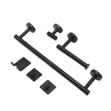 Stainless Steel Towel Bar Matte Black Rust Proof Waterproof Bathroom Towel Bar Rack for Kitchen Laundry - 45-Degree Angle