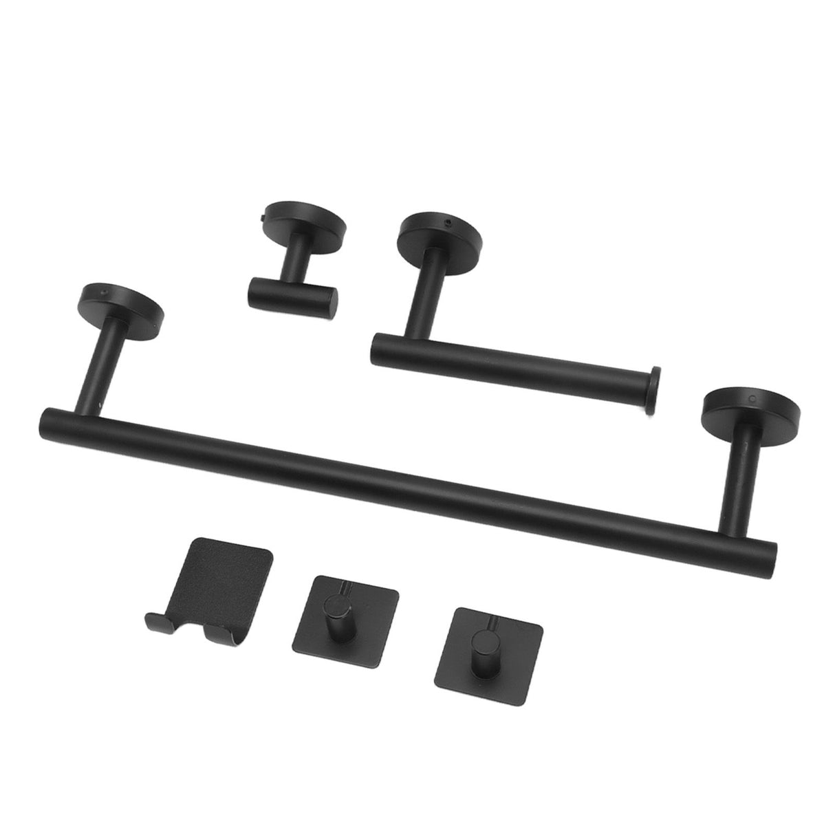 Stainless Steel Towel Bar Matte Black Rust Proof Waterproof Bathroom Towel Bar Rack for Kitchen Laundry