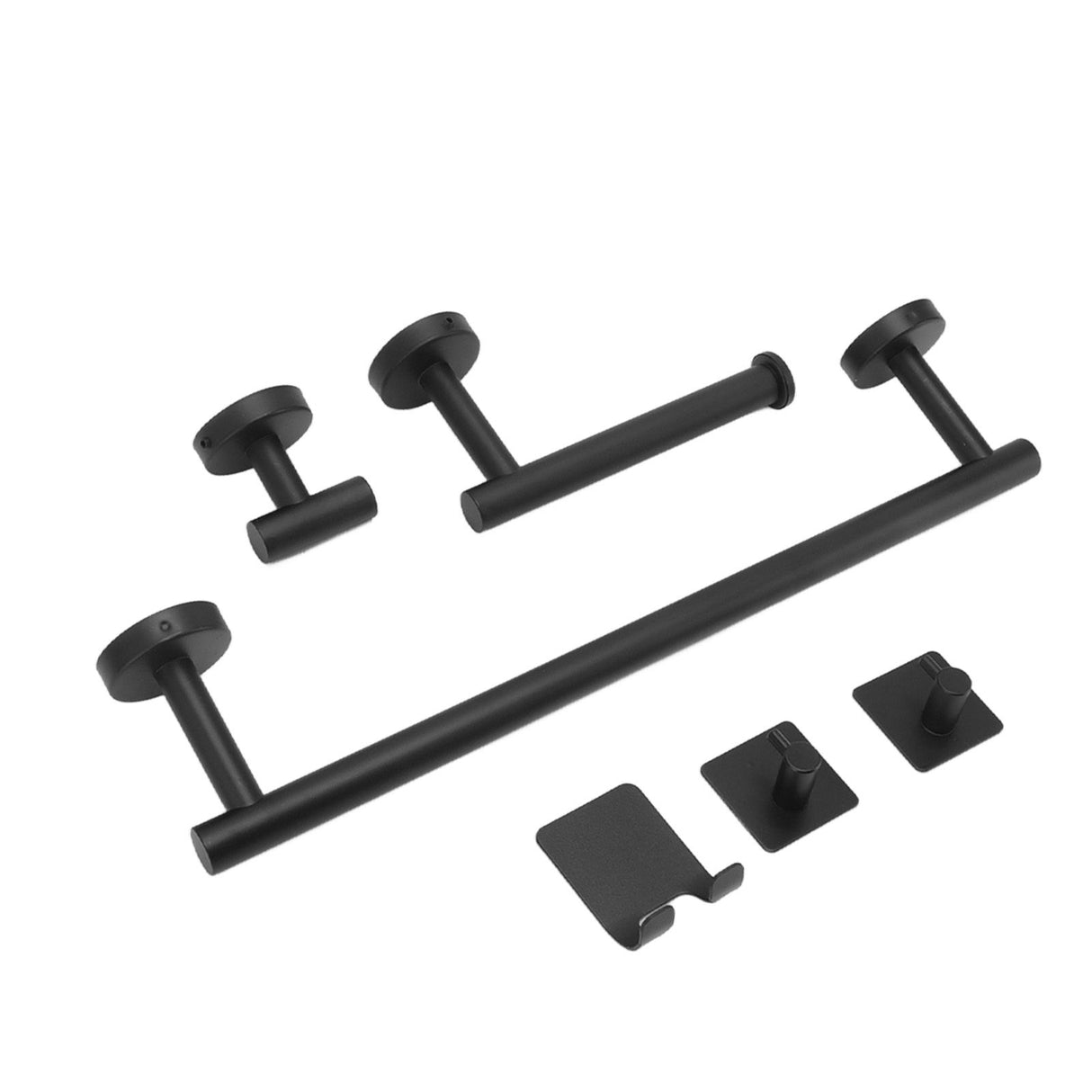 Stainless Steel Towel Bar Matte Black Rust Proof Waterproof Bathroom Towel Bar Rack for Kitchen Laundry