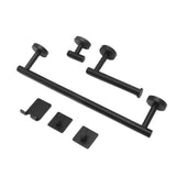 Stainless Steel Towel Bar Matte Black Rust Proof Waterproof Bathroom Towel Bar Rack for Kitchen Laundry