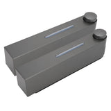 Wall Mounted Liquid Soap Dispensers Back Stick Type Plastic Shampoo Dispenser for Home Hotel School Toilet Grey 6028 2 Cups