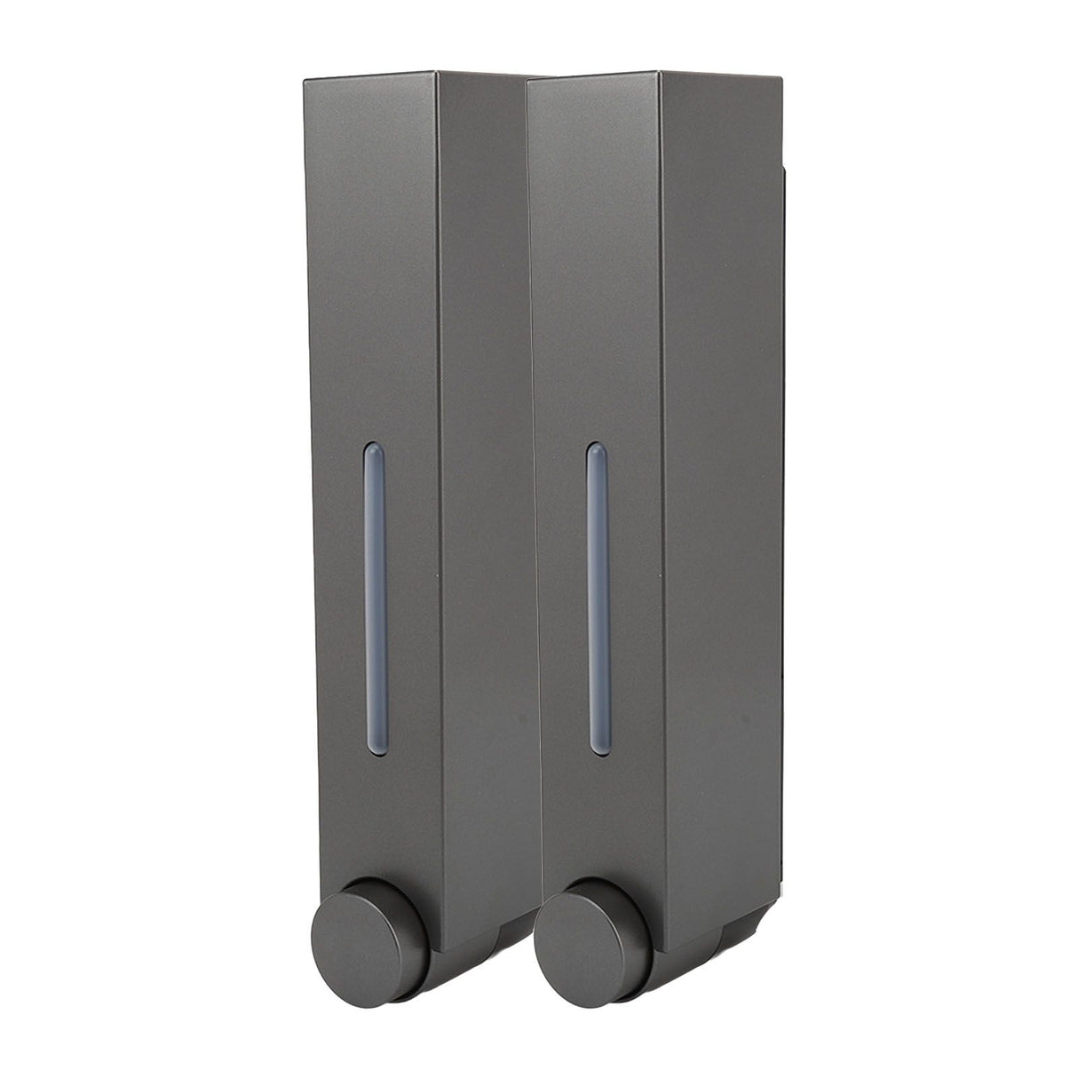 Wall Mounted Liquid Soap Dispensers Back Stick Type Plastic Shampoo Dispenser for Home Hotel School Toilet Grey 6028 2 Cups