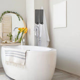 Wall Mounted Liquid Soap Dispensers Back Stick Type Plastic Shampoo Dispenser for Home Hotel School Toilet Grey 6028 2 Cups