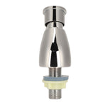 Time Delay Silver Faucet Single Tube Cold Water Basin Taps G1/2 Thread for Home Kitchen Bathroom Hotel