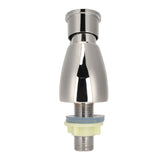 Time Delay Silver Faucet Single Tube Cold Water Basin Taps G1/2 Thread for Home Kitchen Bathroom Hotel - Side View