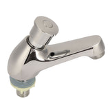 Time Delay Silver Faucet Single Tube Cold Water Basin Taps G1/2 Thread for Home Kitchen Bathroom Hotel - Extra Image