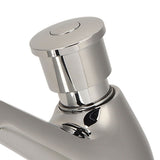 Time Delay Silver Faucet Single Tube Cold Water Basin Taps G1/2 Thread for Home Kitchen Bathroom Hotel - Extra Image