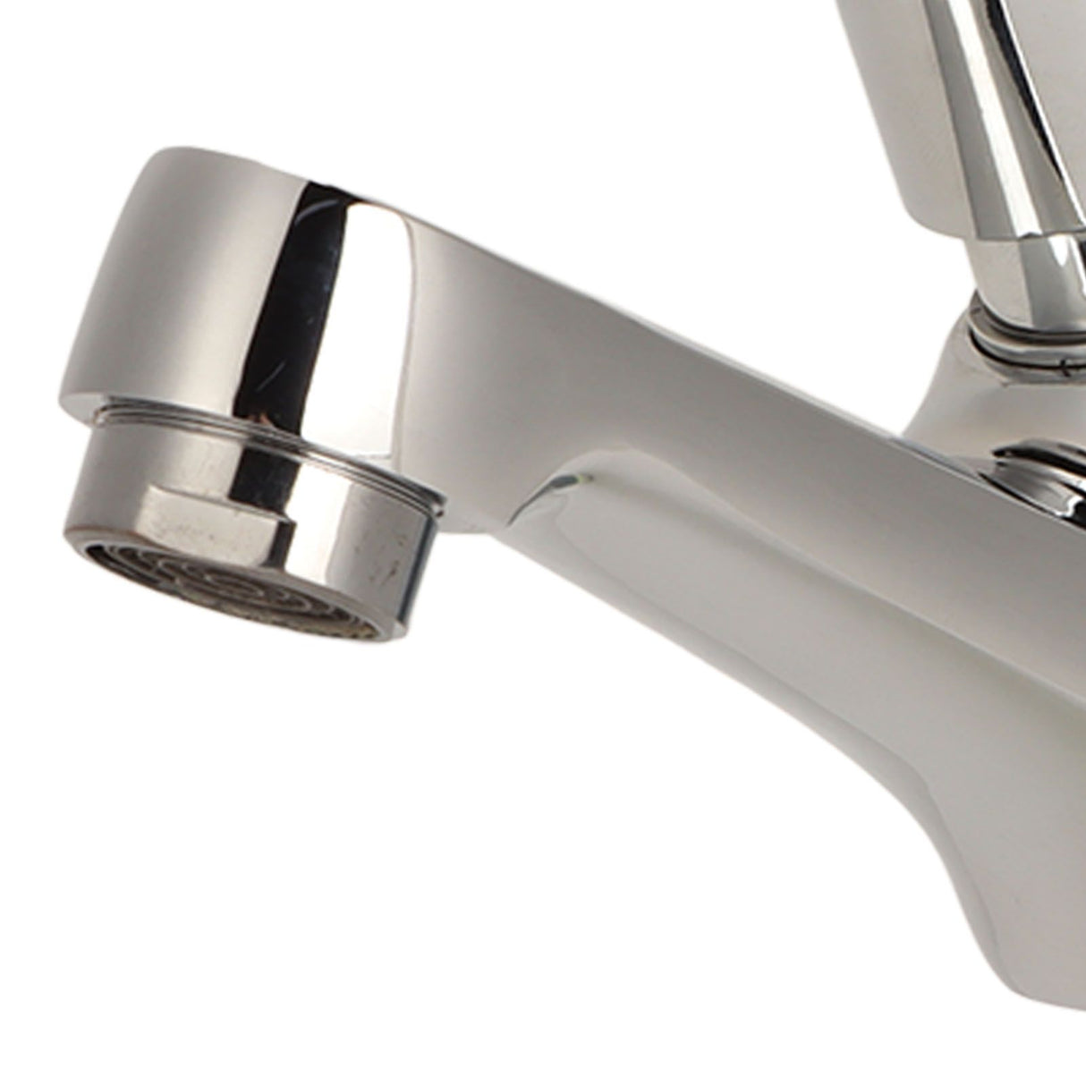 Time Delay Silver Faucet Single Tube Cold Water Basin Taps G1/2 Thread for Home Kitchen Bathroom Hotel