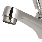 Time Delay Silver Faucet Single Tube Cold Water Basin Taps G1/2 Thread for Home Kitchen Bathroom Hotel