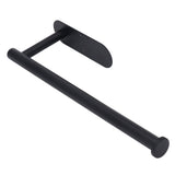 Roll Paper Towel Holders Stainless Steel Under Cabinet Paper Towel Hanging Rack Balck Paper Holder for Bathroom Kitchen - Close-Up Angle