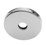 Large Shower Arm Flange 304 Stainless Steel Shower Arm Escutcheon Plate for G1/2in Pipe Replacement Home Electroplated - Front View